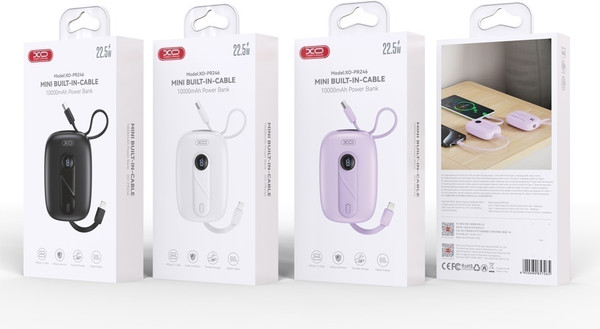 Изображение товара Портативное зарядное устройство XO PR246 10000mAh (белый)