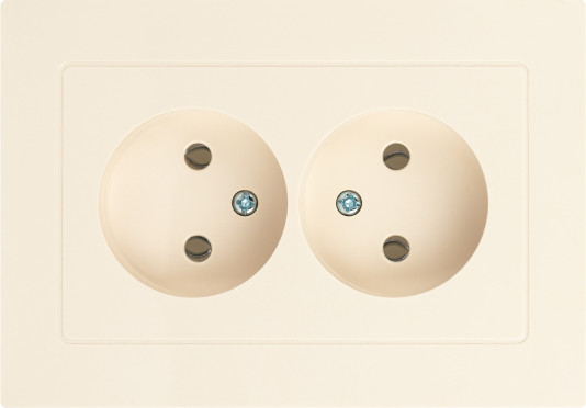 Изображение товара Розетка INTRO Accent 6-204-02 / Б0063474 (слоновая кость)