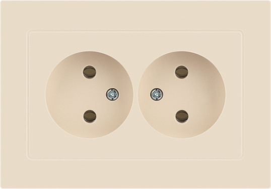 Изображение товара Розетка INTRO Accent 6-204-02 / Б0063474 (слоновая кость)