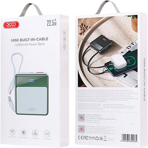 Изображение товара Портативное зарядное устройство XO PR224 10000mAh (синий)