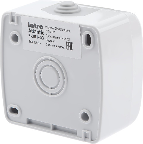 Изображение товара Розетка INTRO Atlantic 5-201-03 / Б0050945 (серый)