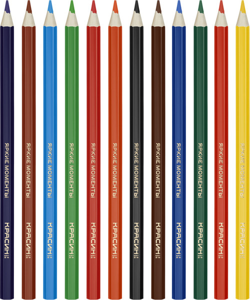 Изображение товара Набор цветных карандашей Красин Яркие моменты / КР-120700 (12цв)