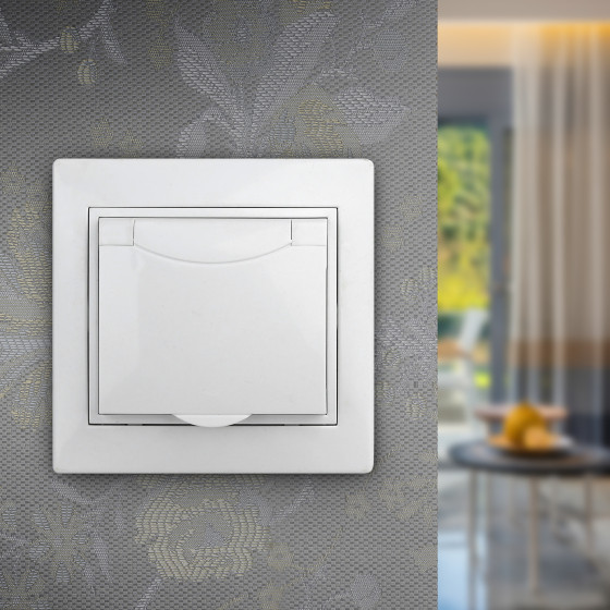 Изображение товара Розетка INTRO Plano 1Э-207-01 / Б0038832 (белый)