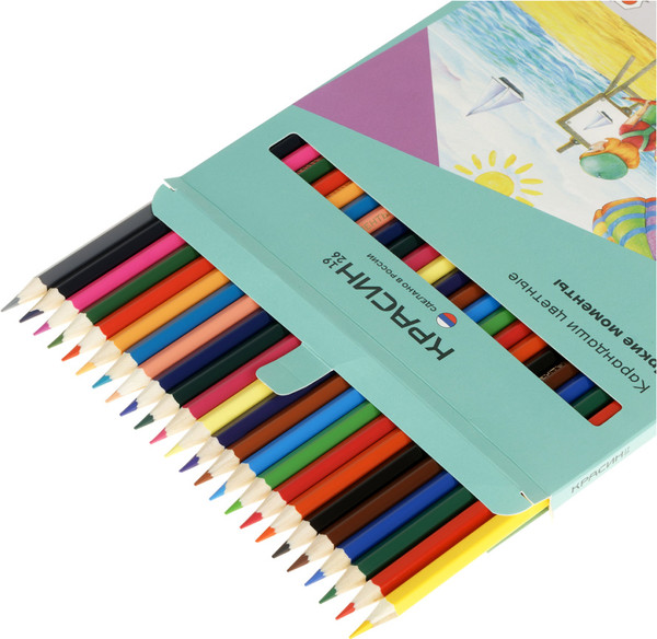 Изображение товара Набор цветных карандашей Красин Яркие моменты / КР-240700 (24цв)