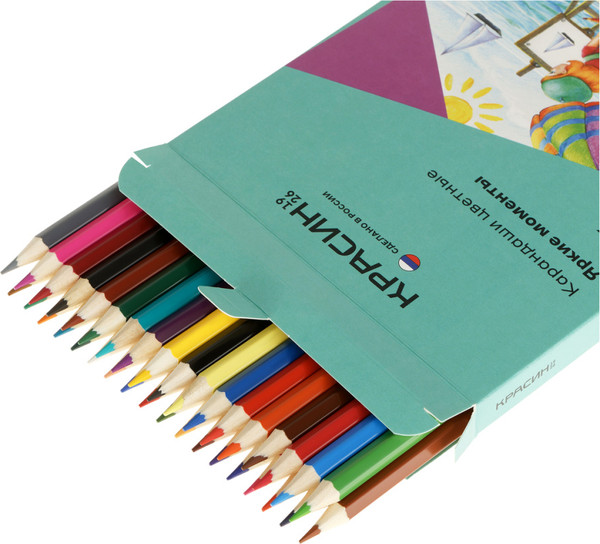 Изображение товара Набор цветных карандашей Красин Яркие моменты / КР-360700 (36цв)