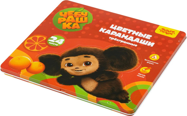Изображение товара Набор цветных карандашей Мульти-пульти Чебурашка / CPЧБ_53000 (24цв)