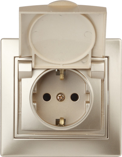 Изображение товара Розетка INTRO Plano 1-203-04 / Б0030063 (шампань)