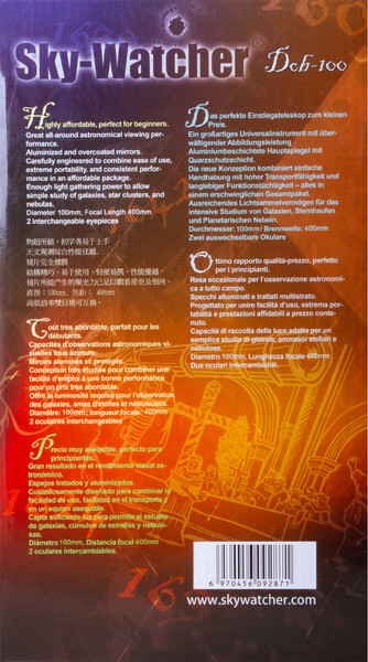 Изображение товара Телескоп Sky-Watcher Dob 100/400 Heritage / 70502