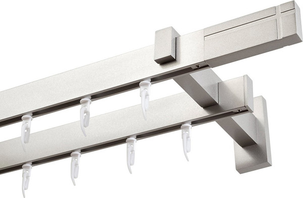 Изображение товара Карниз для штор Эскар Хай Тек Кросс 2-рядный / 4213200 (2м, сатин)