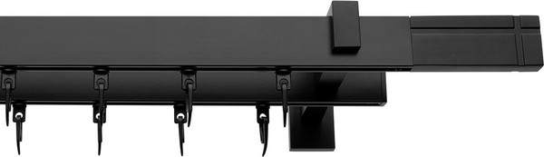 Изображение товара Карниз для штор Эскар Хай Тек Кросс 2-рядный / 4214200 (2м, черный)