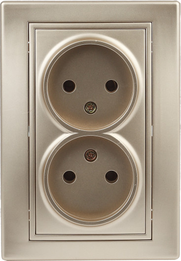 Изображение товара Розетка INTRO Plano 1-204-04 / Б0053909 (шампань)