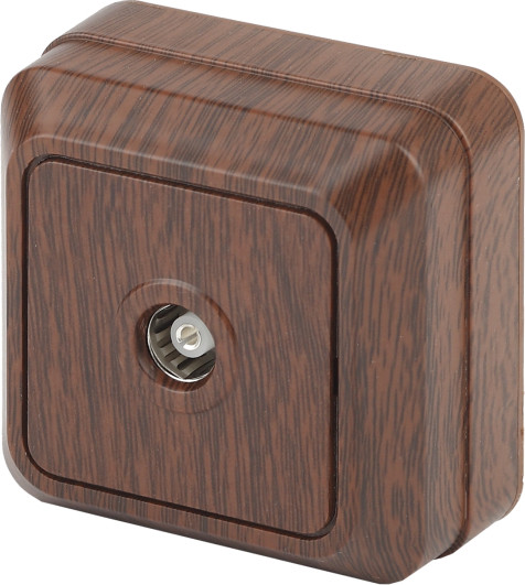 Изображение товара Розетка INTRO Quadro 2-301-10 / Б0030127 (венге)