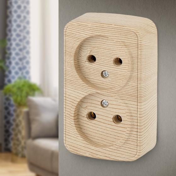 Изображение товара Розетка INTRO Polo 3-203-11 / Б0053571 (сосна)