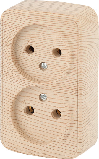 Изображение товара Розетка INTRO Polo 3-203-11 / Б0053571 (сосна)