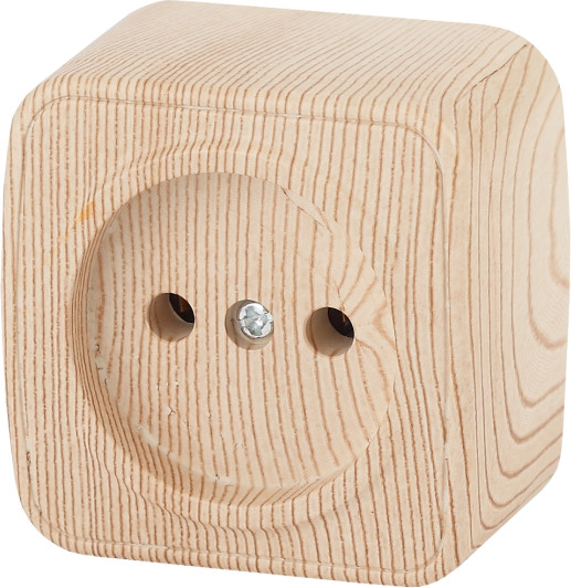 Изображение товара Розетка INTRO Polo 3-201-11 / Б0053556 (сосна)