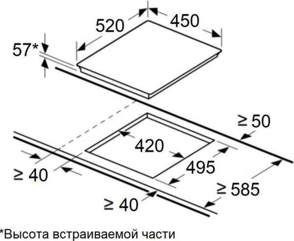 Изображение товара Индукционная варочная панель Maunfeld CVI453SBWHA Inverter