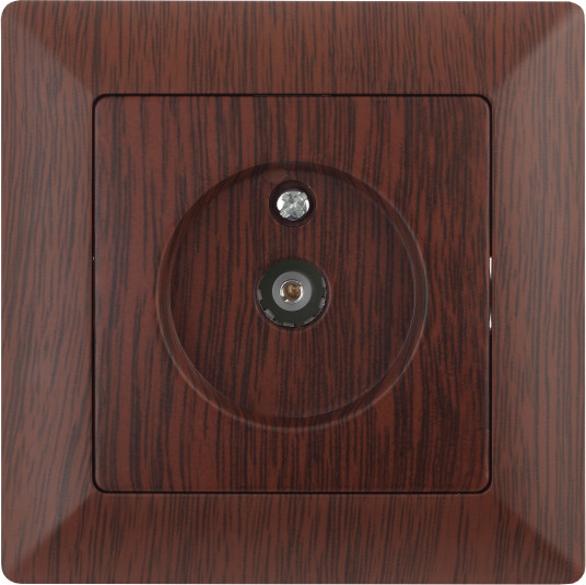 Изображение товара Розетка INTRO Solo 4-301-10 / Б0043373 (венге)