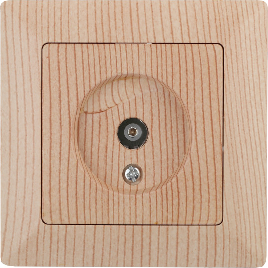Изображение товара Розетка INTRO Solo 4-301-11 / Б0043374 (сосна)