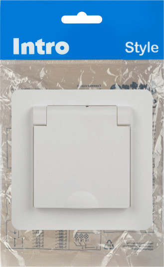 Изображение товара Розетка INTRO Style 7-203-01 / Б0060639 (белый)