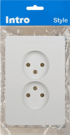 Изображение товара Розетка INTRO Style 7-204-01 / Б0060641 (белый)