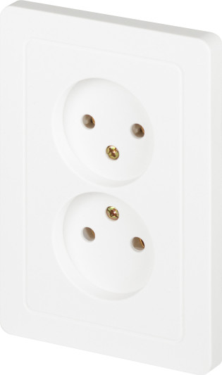 Изображение товара Розетка INTRO Style 7-204-01 / Б0060641 (белый)