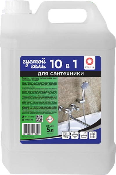 Изображение товара Чистящее средство для ванной комнаты Сонца Стандарт санитарно-гигиеническое (5л)