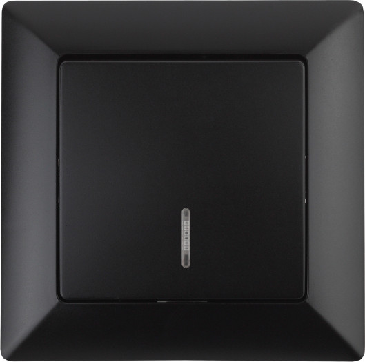 Изображение товара Выключатель INTRO Solo 4-102-05 / Б0053566 (антрацит)