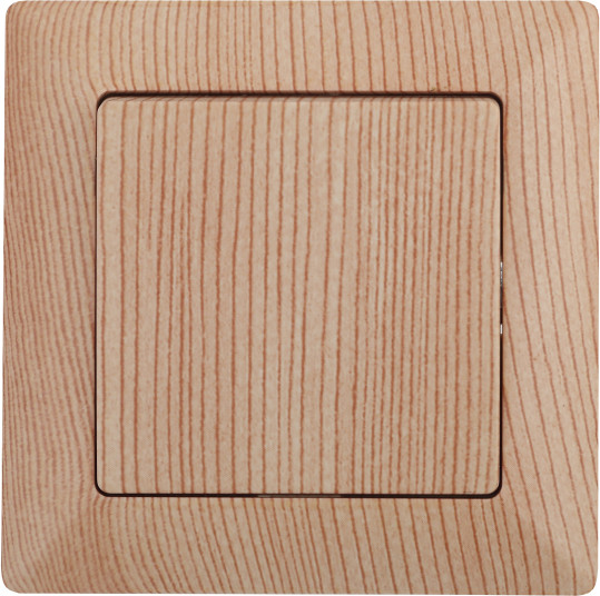 Изображение товара Выключатель INTRO Solo 4-101-11 / Б0053555 (сосна)