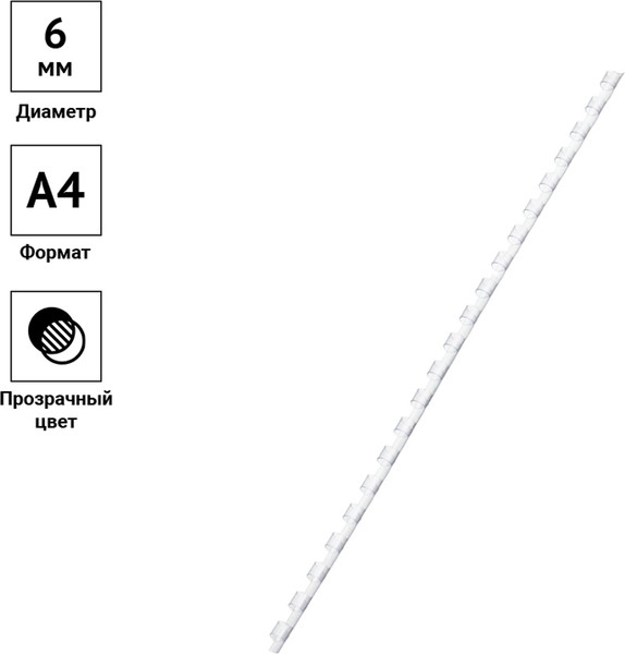 Изображение товара Пружины для переплета OfficeSpace PC6998 (100шт)