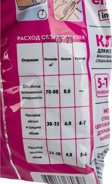 Изображение товара Клей для обоев Emcol Индикатор (200г)