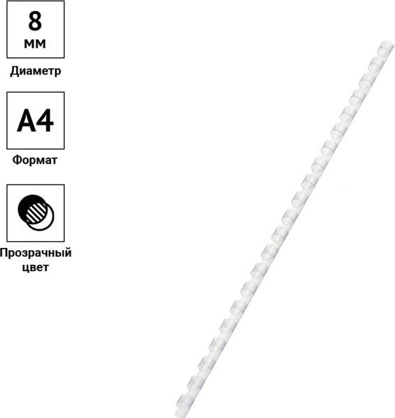 Изображение товара Пружины для переплета OfficeSpace PC7001 (100шт)