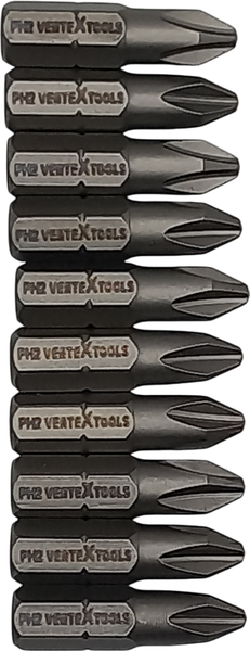 Изображение товара Набор бит Vertex Tools БТ-PH2-25 (10шт)