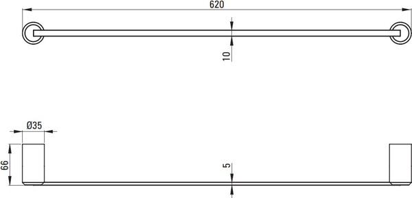 Изображение товара Держатель для полотенца Deante Arnika ADA_0621 (хром)