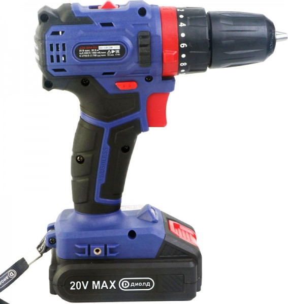 Изображение товара Аккумуляторная дрель-шуруповерт Диолд ДЭА-20 ЛИ-02 У (10300012)