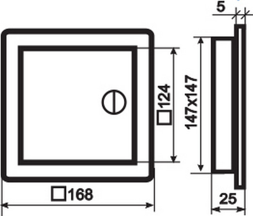 Изображение товара Люк ревизионный Семь ветров 1515ЛР ABS 150x150