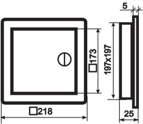 Изображение товара Люк ревизионный Семь ветров 2020ЛР ABS 200x200