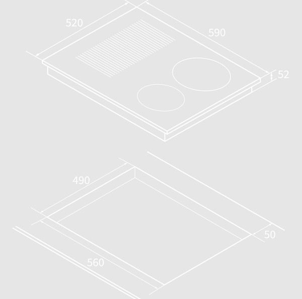 Изображение товара Индукционная варочная панель Hiberg i-MS 6049 Y