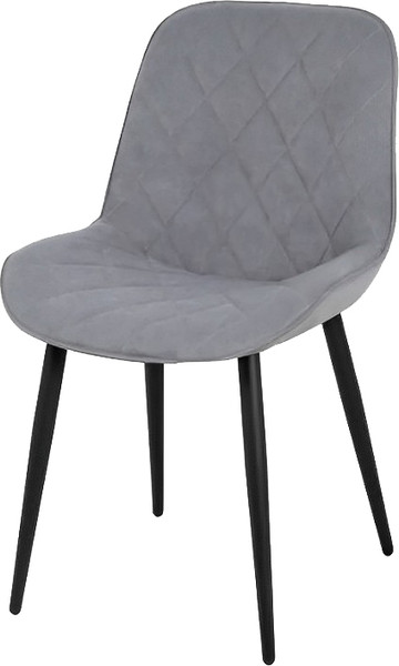 Изображение товара Стул СоюзРегионПоставка Аура СРП-032 (муар черный/велюр Dream Grey серый)