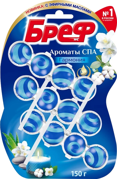 Изображение товара Чистящее средство для унитаза Бреф Ароматы СПА Гармония (3x50г)