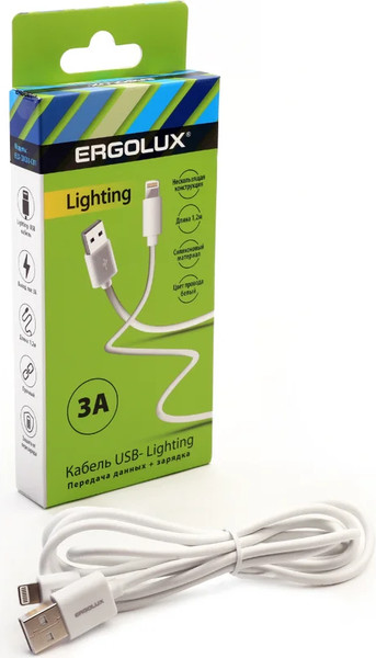 Изображение товара Кабель Ergolux ELX-CDC03-C01 (белый)