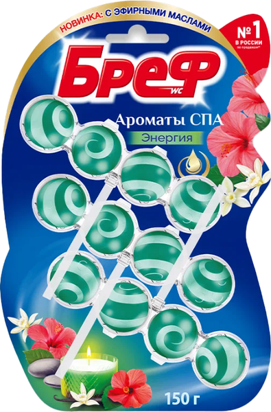 Изображение товара Чистящее средство для унитаза Бреф Ароматы СПА Энергия (3x50г)