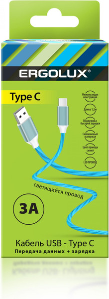 Изображение товара Кабель Ergolux ELX-CDC02-C06 (синий)