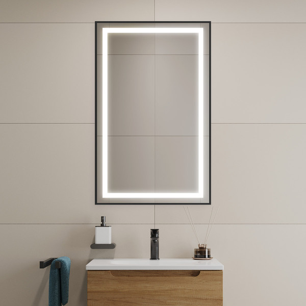 Изображение товара Зеркало BelBagno SPC-KRAFT-500-800-SENS-NERO