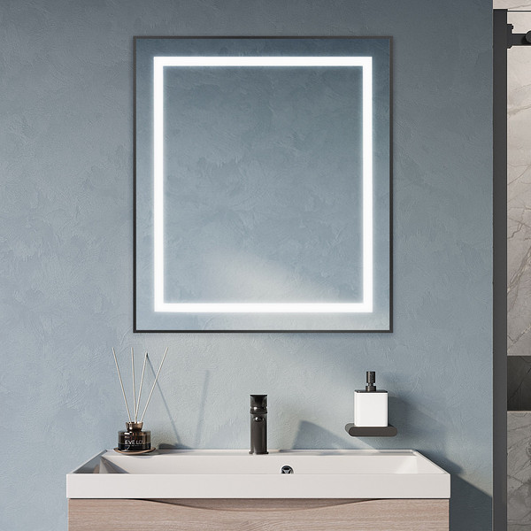 Изображение товара Зеркало BelBagno SPC-KRAFT-700-800-SENS-NERO