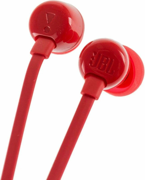 Изображение товара Наушники-гарнитура JBL Tune 110 / JBLT110RED (красный)