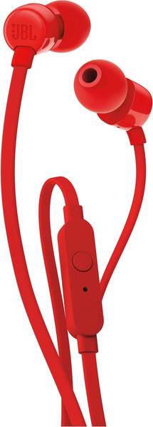 Изображение товара Наушники-гарнитура JBL Tune 110 / JBLT110RED (красный)