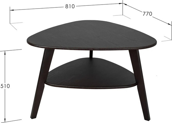 Изображение товара Журнальный столик Мебелик BeautyStyle 24 (венге/венге)