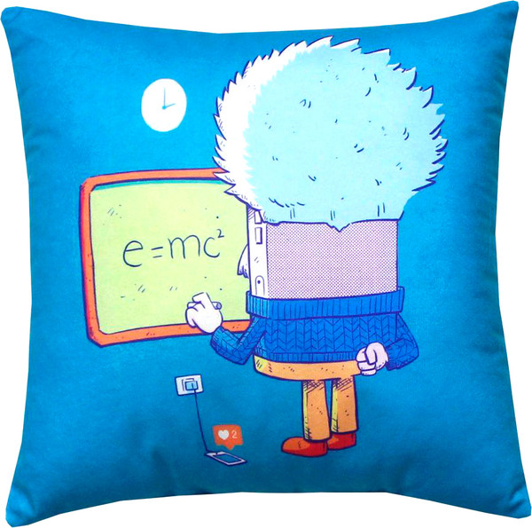 Изображение товара Подушка декоративная MATEX Freak. Эйнштейн/34-827 (голубой/светло-голубой)