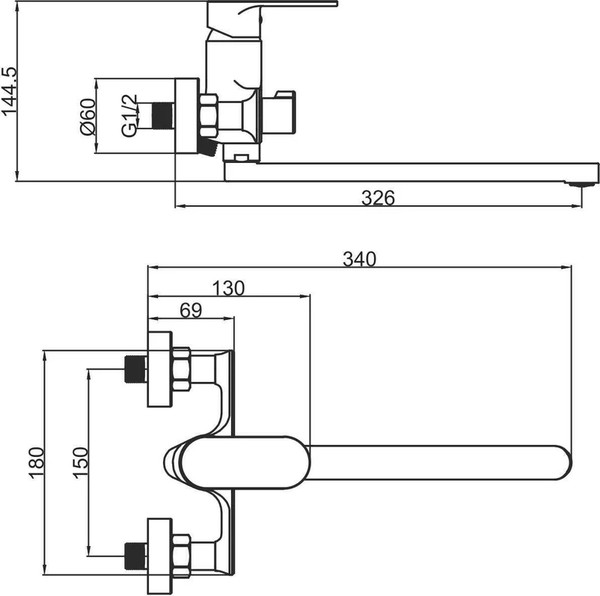 Изображение товара Смеситель Fashun A2285 (хром)