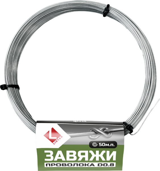 Изображение товара Проволока вязальная Lihtar Завяжи 0.8мм (50м, оцинкованная)